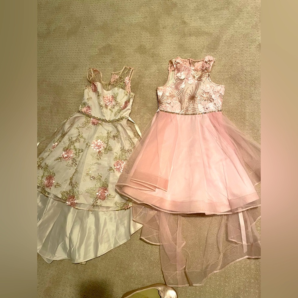 Rare Editions Pink Lace Dress